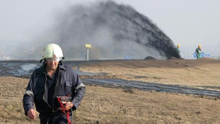 Ataque a oleoducto ruso. Foto: @nuriapiera.