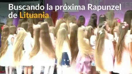 Rapunzel - concurso cabello más largo - Lituania - Reuters