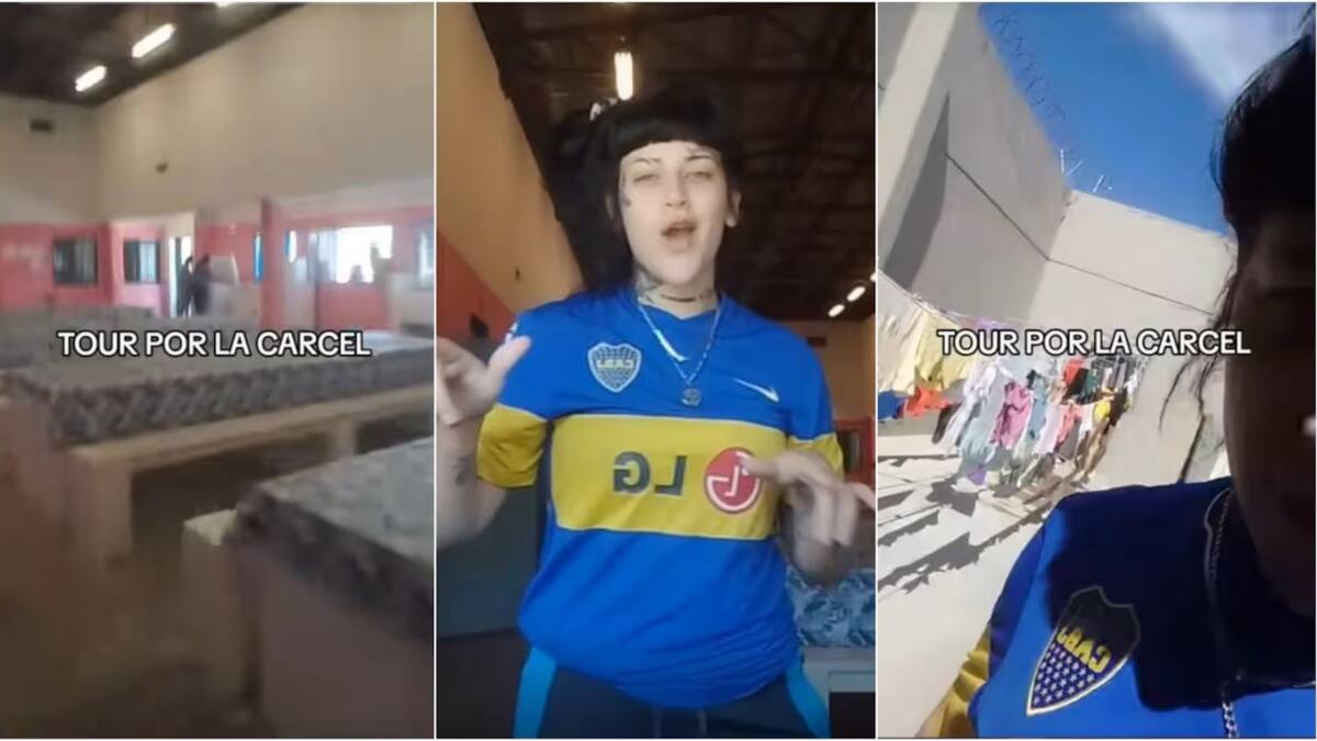 Una presa hizo un tour por el penal. Fuente: Captura video