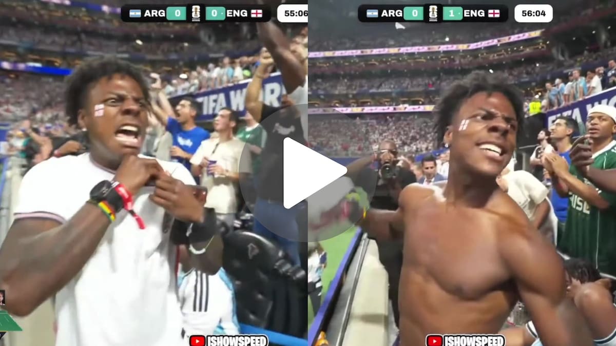IShowSpeed enloqueció con el gol de Anthony Gordon para Inglaterra.