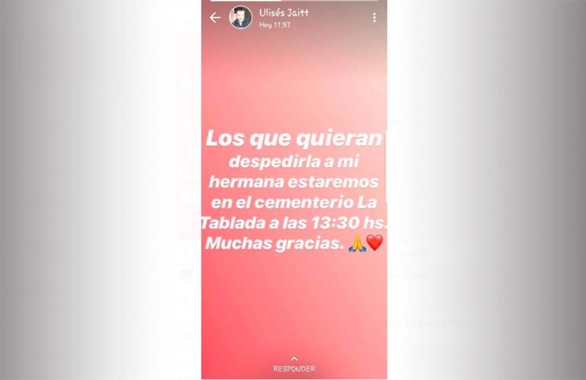 Sepelio de Natacha Jaitt: no hubo velatorio publico y así convocaron a entierro