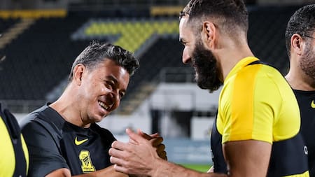 Marcelo Gallardo dirigirá a Karim Benzema. Foto: X @ittihad.