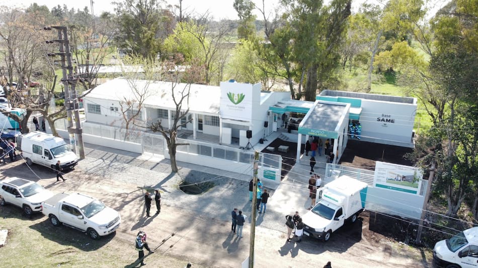Nueva Base SAME en Florencio Varela. Foto: @Andreswatsonok.