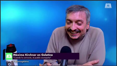 Máximo Kirchner en Gelatina