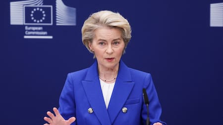 La presidenta de la Comisión Europea, Ursula von der Leyen. Foto: Reuters/Yves Herman.