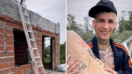 L-Gante mostró el avance de la construcción de su nueva casa. Foto: caputras.