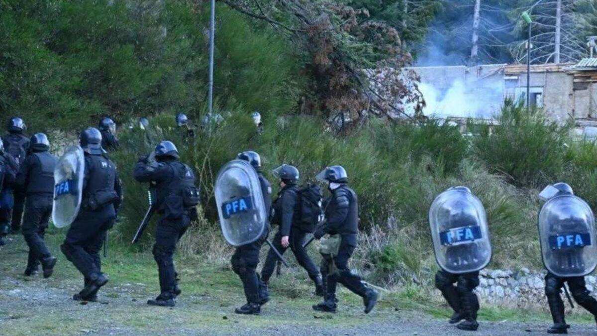 Operativo en Villa Mascardi, mapuches, Foto NA