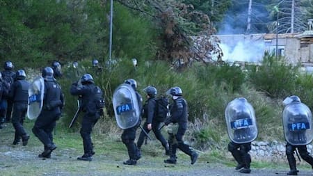 Operativo en Villa Mascardi, mapuches, Foto NA
