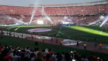 Festejos de River en el Monumental por Copa Libertadores