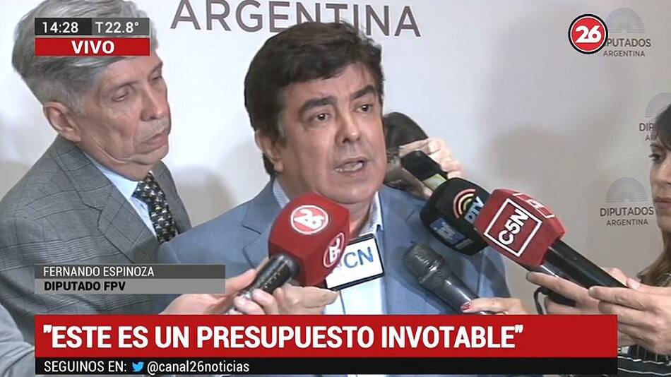 Fernando Espinoza - Marcos Peña en el Congreso - Canal 26