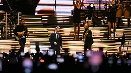 Luis Miguel abrió su gira en la famosa Arena de Villa Crespo. Foto: NA.