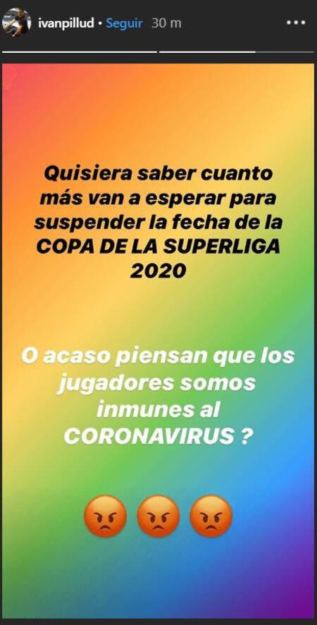 Mensaje de Iván Pillud por coronavirus