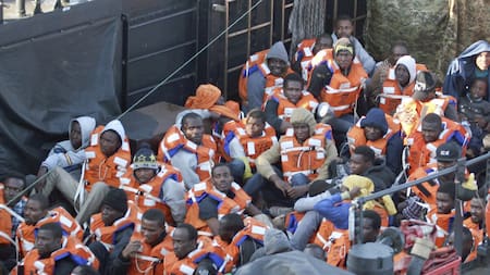 Migrantes llegando a Europa. Foto: EFE