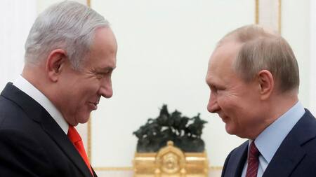 Benjamin Netanyahu y Vladímir Putin. Foto: Reuters.