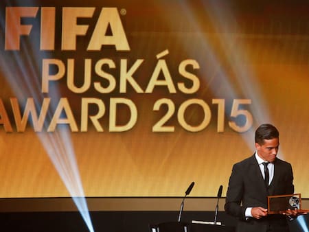 Wendell Lira, ganador del Premio Puskás 2015. Foto: Reuters.