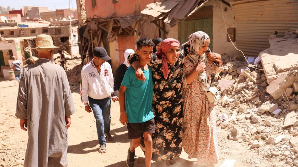 Drama de la gente tras el terremoto. Foto: Reuters.