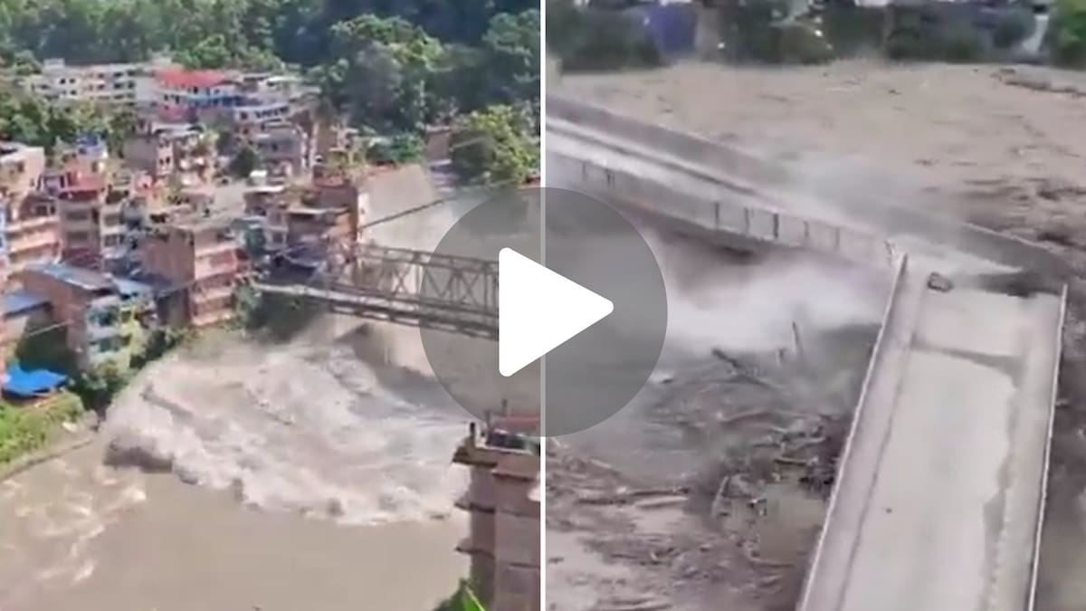 Crecida del río Bhote Koshi en Nepal deja a al menos 16 muertos.