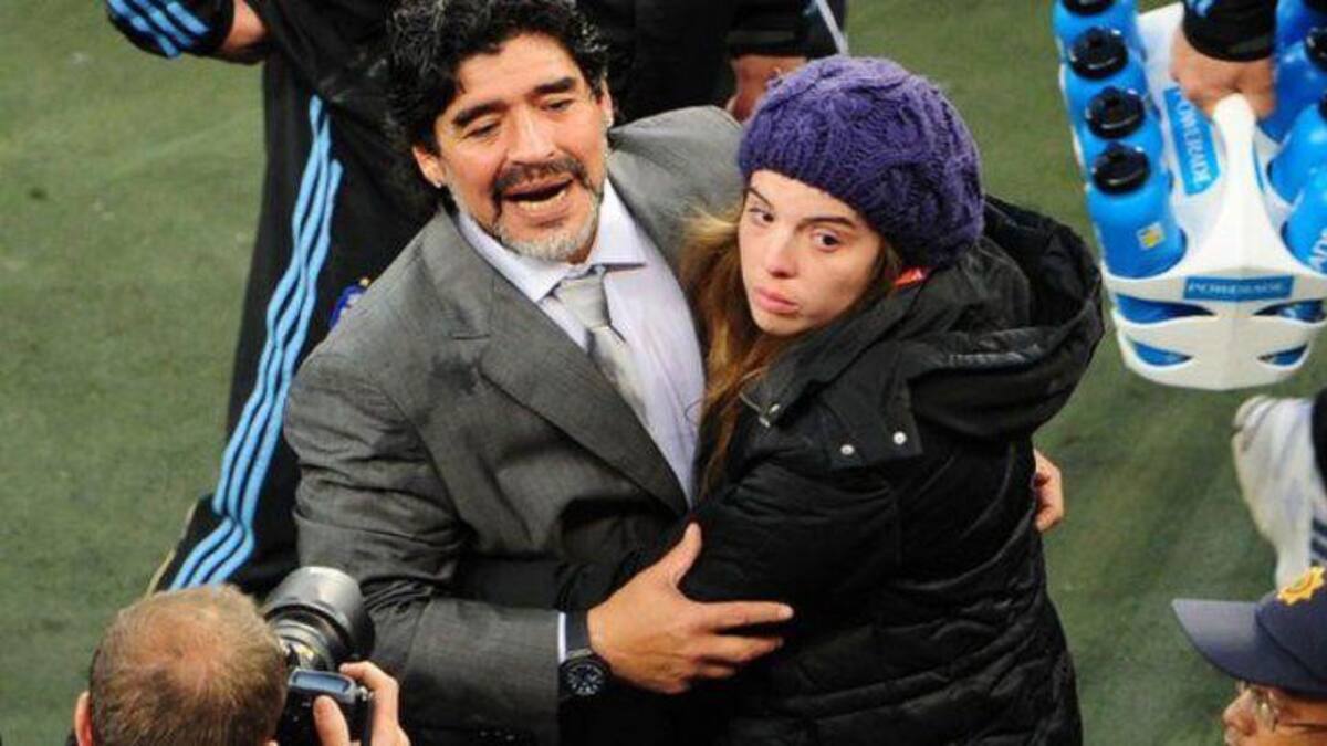 Diego Maradona y Dalma Maradona