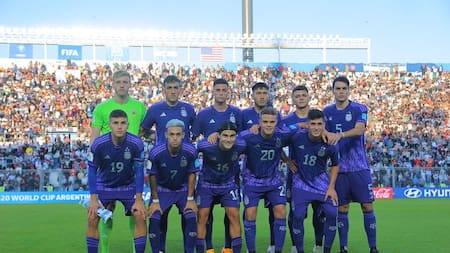 Selección Argentina Sub 20. Foto: Twitter @Argentina.