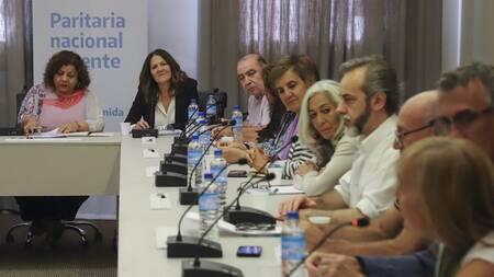Docentes, gremios, reunión por paritarias, NA