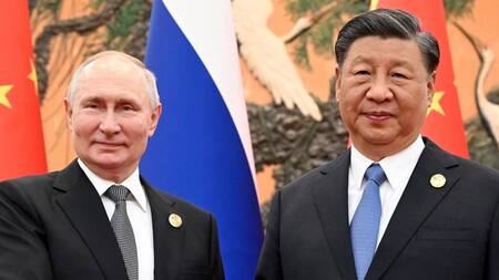 Vladimir Putin, presidente de Rusia, y Xi Jinping, presidente de China. Foto: Reuters.