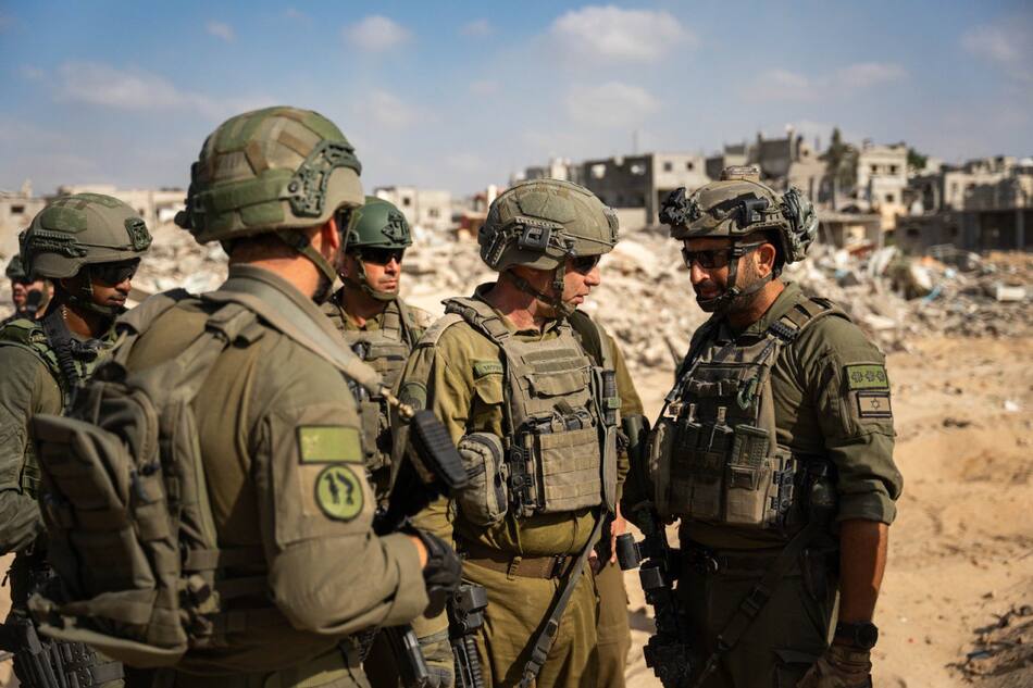 Soldados israelíes en la Franja de Gaza; guerra Israel-Hamás: Foto: X @idfonline