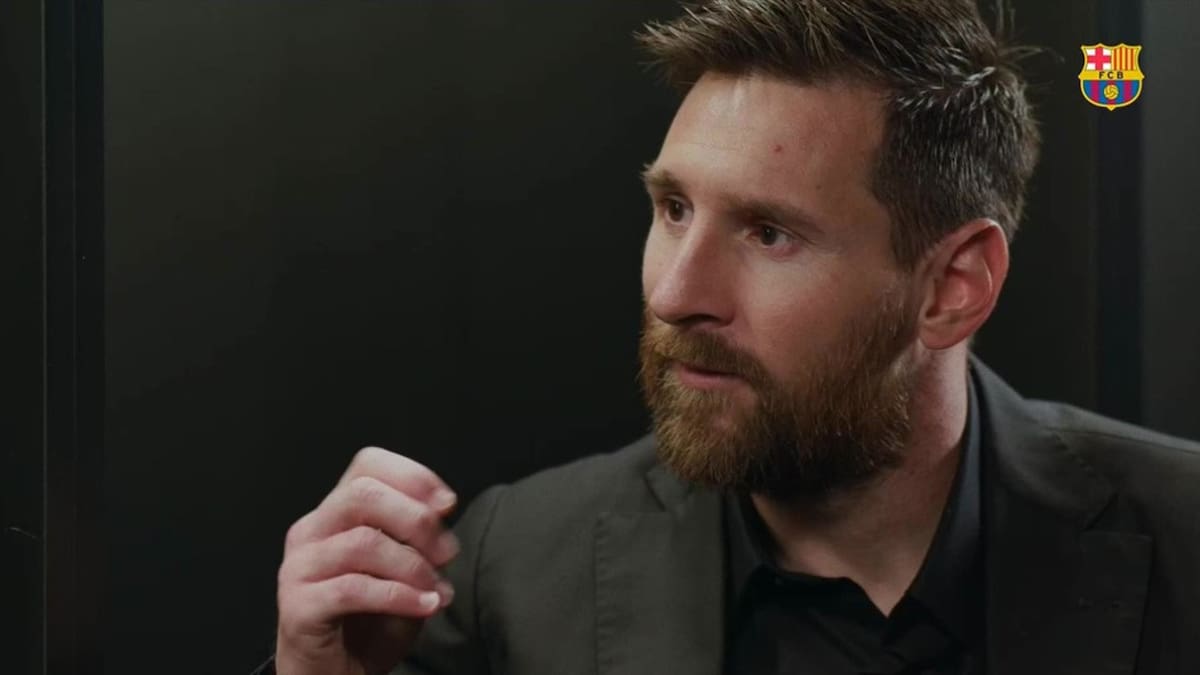 Entrevista de Lionel Messi con la serie documental El Nou Clam. Foto: Captura de video.