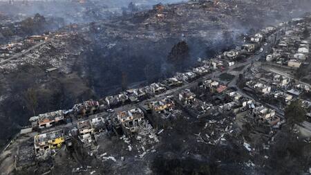 Incendios en Chile. Foto: Télam