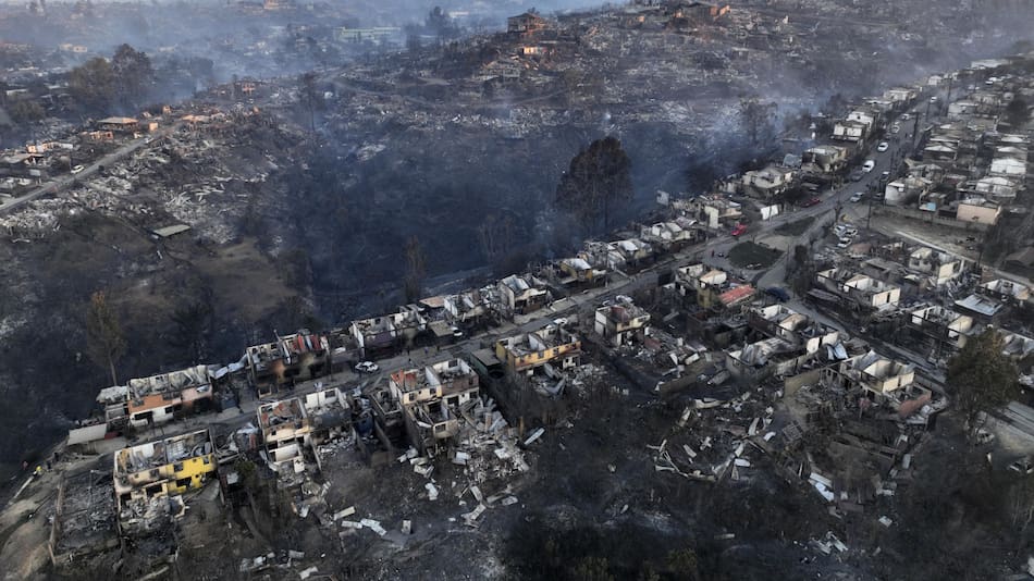 Incendios en Chile. Foto: Télam