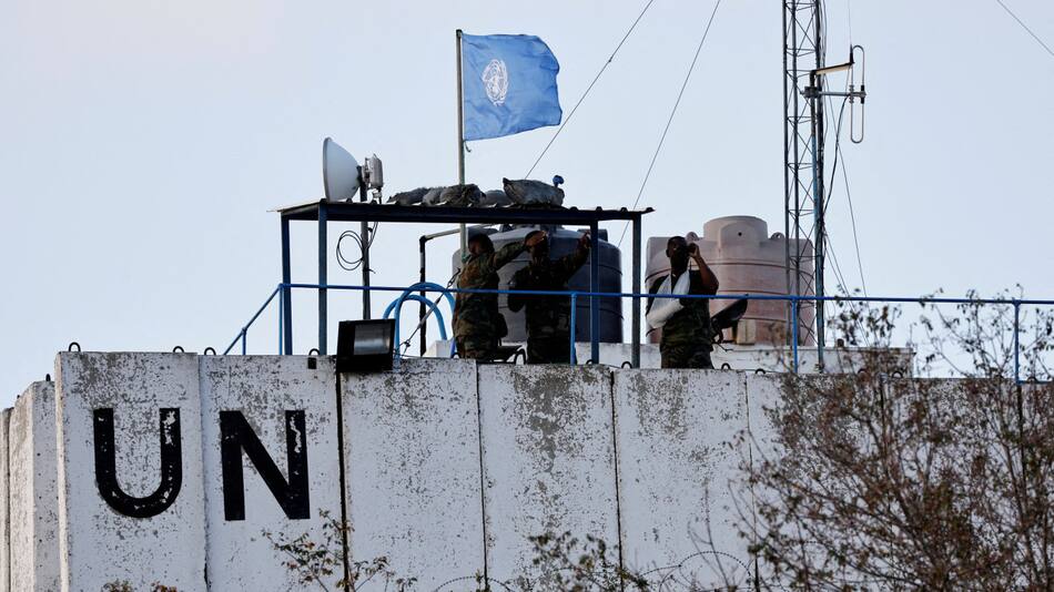 Trabajadores de los cascos azules de la ONU en el Líbano (Finul). Foto: Reuters