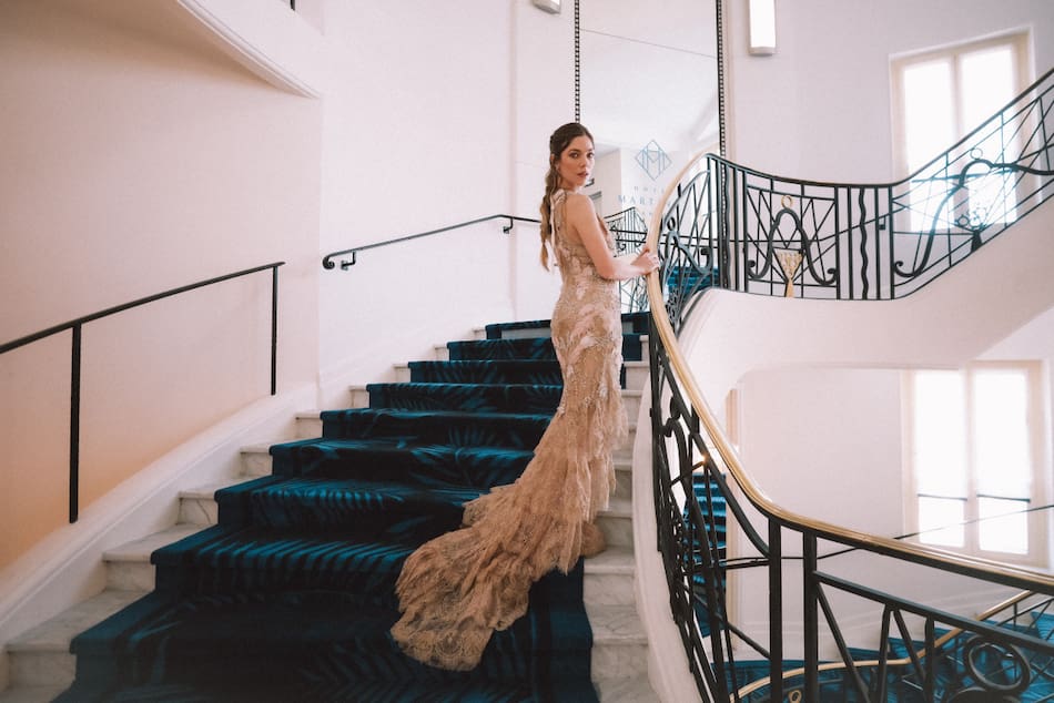 Laura Laprida en el Festival de Cannes.