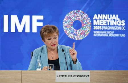 Kristalina Georgieva del FMI pidió a Argentina acumular más reservas