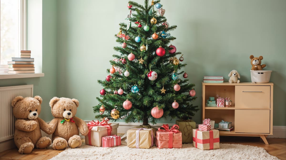 Árbol de Navidad con osos