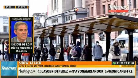 Enrique De Rosa, médico Psiquiatra en Radio Latina