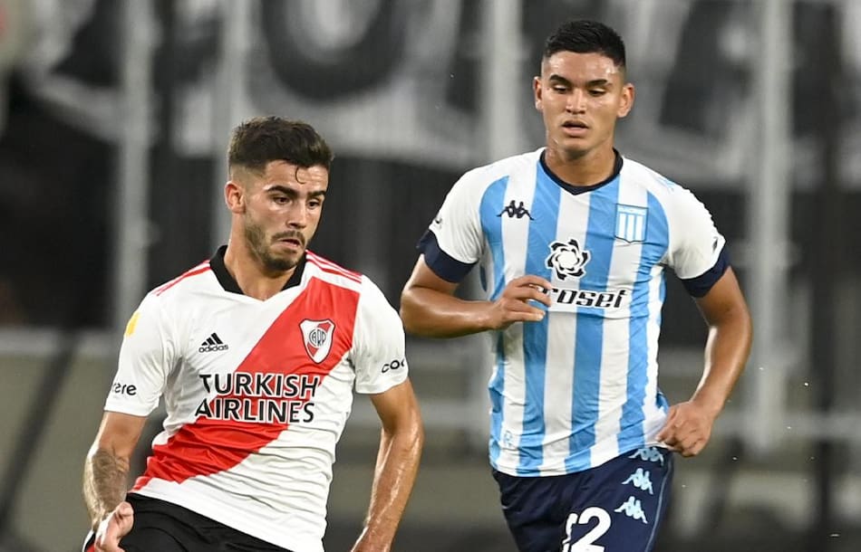 River vs. Racing, fútbol argentino, NA
