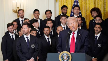 Donald Trump recibió a Lionel Messi y el Inter Miami en la Casa Blanca