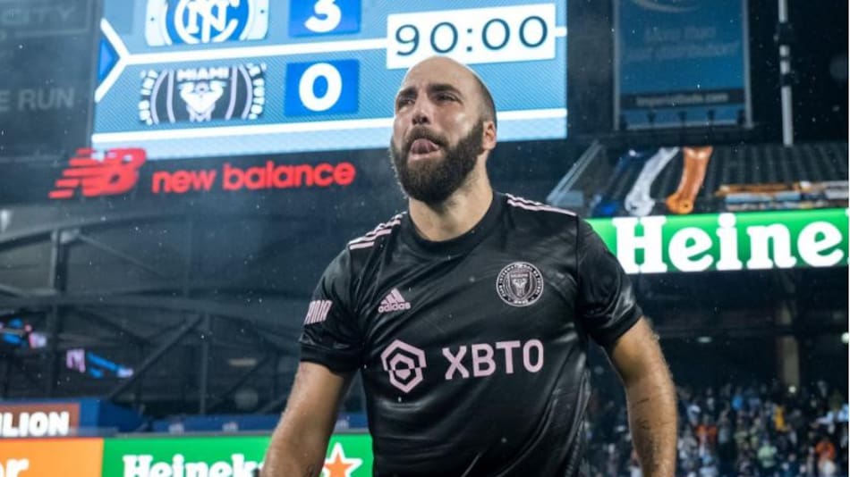 Gonzalo Higuaín, futbolista. Foto: NA.