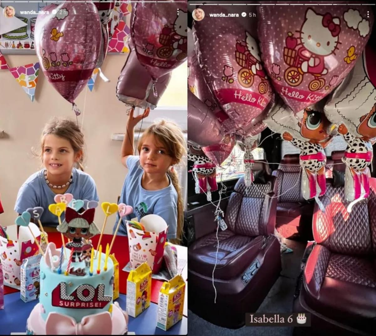 Festejo de cumpleaños de Isabella. Foto: Instagram/wanda_nara