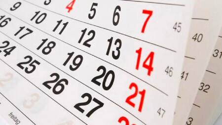 Almanaque, calendario. Foto: NA.