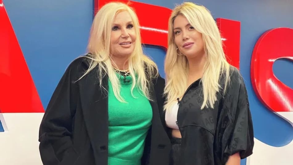Susana Gimenez y Wanda Nara. Foto NA.