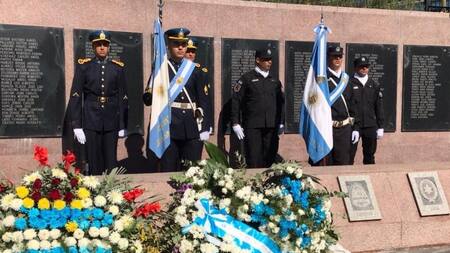 Acto por Malvinas en Plaza San Martín