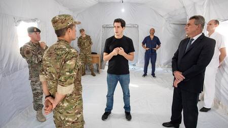 Hospital Militar en Campo de Mayo por el coronavirus