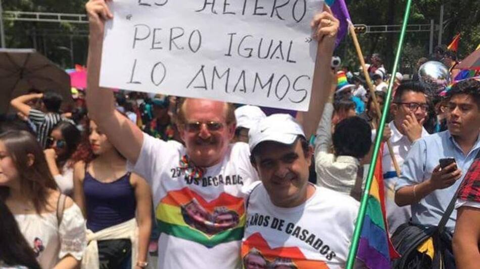 Marcha del orgullo gay - Rubén y Mario