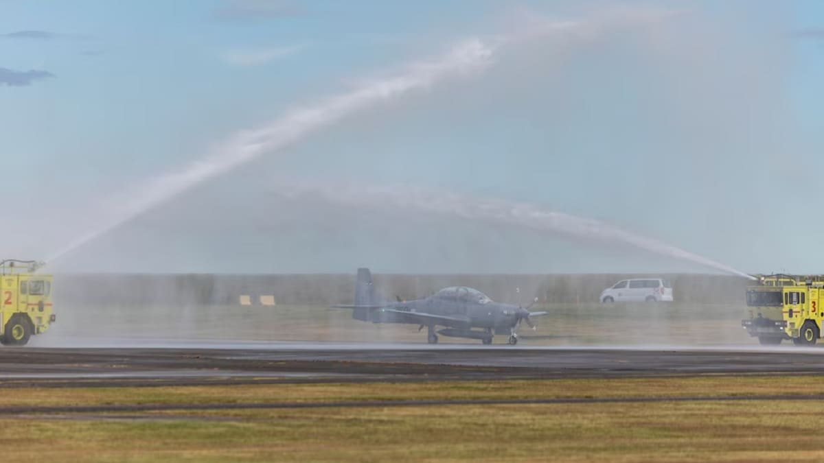 La Fuerza Aérea de Uruguay incorporó sus primeros aviones de ataque A-29 Super Tucano.