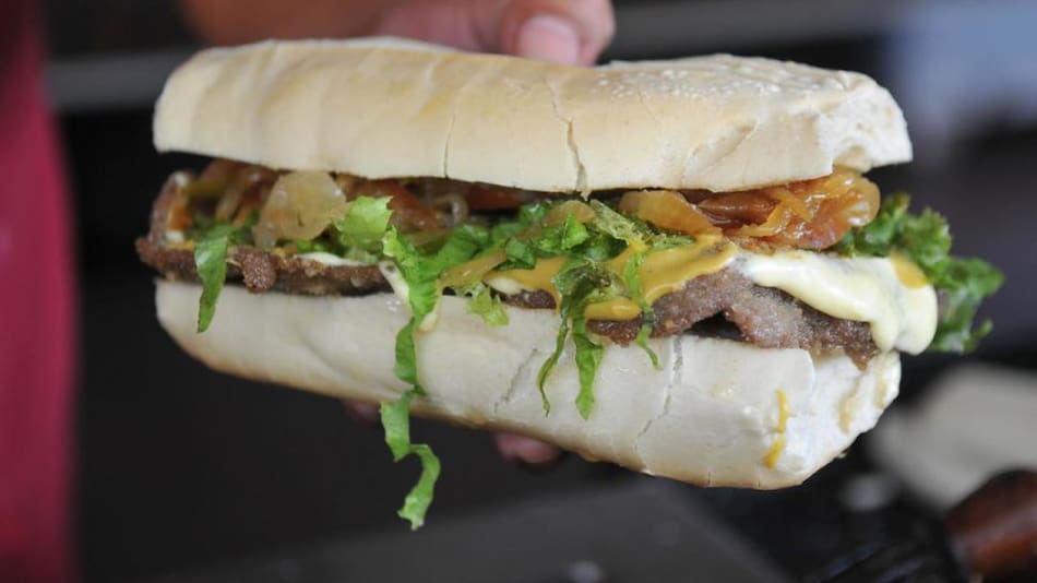Sándwich de milanesa. Foto: Wikipedia.