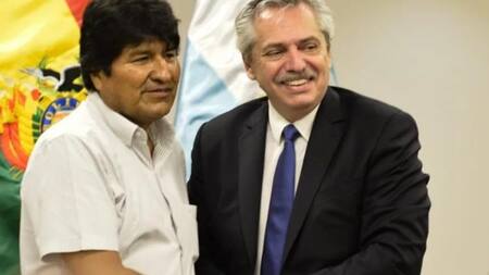 Alberto Fernández y Evo Morales