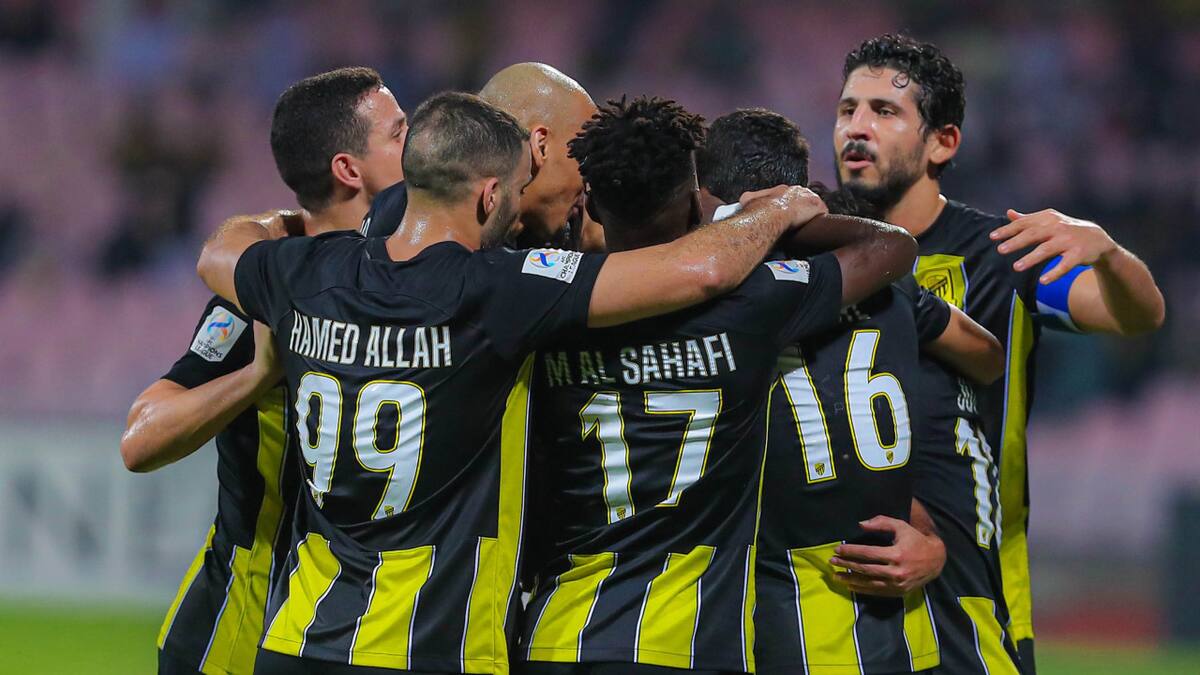 Festejo de gol. Foto: X @ittihad