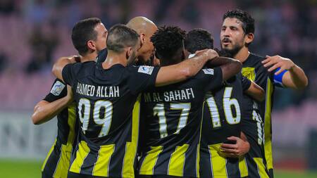 Festejo de gol. Foto: X @ittihad
