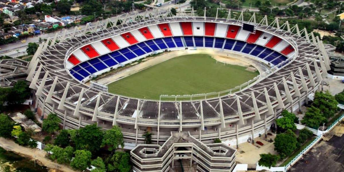 Estadio Metropolitano Roberto Meléndez de Barranquilla, Colombia.