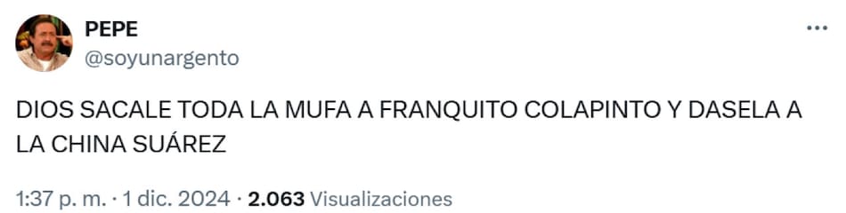 Las repercusiones en redes tras el choque de Colapinto. Foto: X.